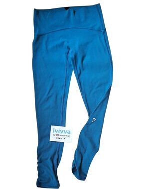 Ivivva Girl by Lululemon🍋 Prismatic leggings teal gym dance soft nulu size 7